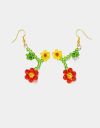Beaded Flower Earrings in Primary_prev_2