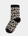 Bold Flower Sock in Black_prev_1