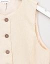 Bouton Waistcoat in Natural_prev_2