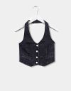Halter Vest in Ash Black_prev_1