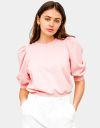 Candice Puff Sleeve Tee in Rosewater_prev_2