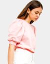 Candice Puff Sleeve Tee in Rosewater_prev_3