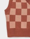 Checkerboard Vest in Coffee_prev_2