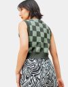 Checkerboard Vest in Green_prev_6