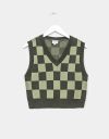 Checkerboard Vest in Green_prev_1