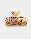 Claw Clip in Multi Brown Check_prev_1