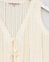 Crochet Tie Vest in ivory_prev_3