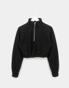 Dani Zip Sweatshirt in Black_prev_1