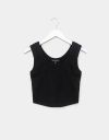 Duanna Ribbed Tank in Black_prev_1