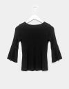 Faye Bell Sleeve Tee in Black_prev_3