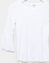 Faye Bell Sleeve Tee in White_prev_2