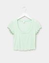 Feather Weight Baby Tee in Mint_prev_1