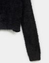 Fete Fuzzy Cardi in Black_prev_2