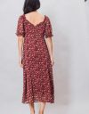 Floral Sweetheart Midi in Burgundy Multi_prev_5