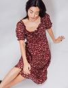 Floral Sweetheart Midi in Burgundy Multi_prev_3