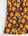 Floreale Satin Skirt in Brown_prev_2