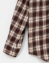 Foster Boyfriend Shirt in Brown Plaid_prev_4