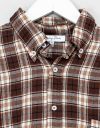 Foster Boyfriend Shirt in Brown Plaid_prev_3