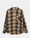 Foster Boyfriend Shirt in Tan Plaid_prev_1