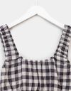 Gingham Crop Top in Black_prev_2