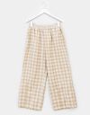 Gingham Lantern Pants in Natural_prev_1