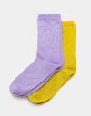 Glitter Socks 2-Pack in Avocado/Lavender_prev_1