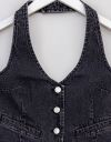Halter Vest in Ash Black_prev_6