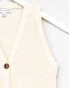 Isla Button Vest in Ivory_prev_3
