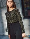 Isobars Print Top in Black_prev_2