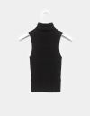 Jean Sleeveless Turtleneck in Black_prev_5