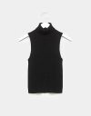 Jean Sleeveless Turtleneck in Black_prev_1