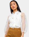 Kell Embroidered Puff Blouse_prev_1