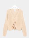 Kiki Cinch Front Knit in Beige_prev_1