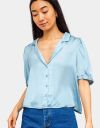 Maleen Satin Blouse in Dusty Blue_prev_1