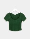 Provence Scoop Tee in Basil_prev_1