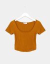 Provence Scoop Tee in Tawny_prev_1