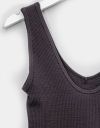 Ribbed Bra Tank in Black_prev_5