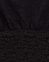 Smocked Tee in Noir_prev_5