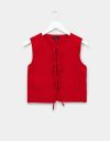 Sonya Tie Vest in Red_prev_1