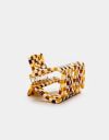 Square Claw Clip in Multi Brown Check_prev_3