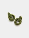 Velvet Nudo Studs in Olive_prev_4