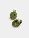 Velvet Nudo Studs in Olive_prev_5
