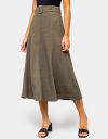 Wila Midi Skirt in Olive_prev_3