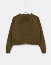 Zip Veste Knit in Olive_prev_1