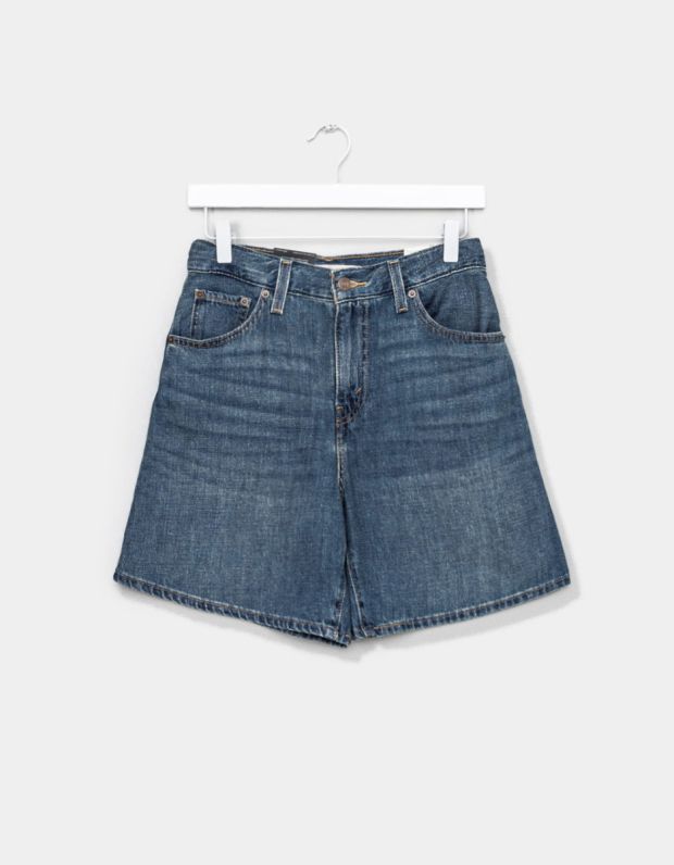 Baggy High Shorts in Flaxing