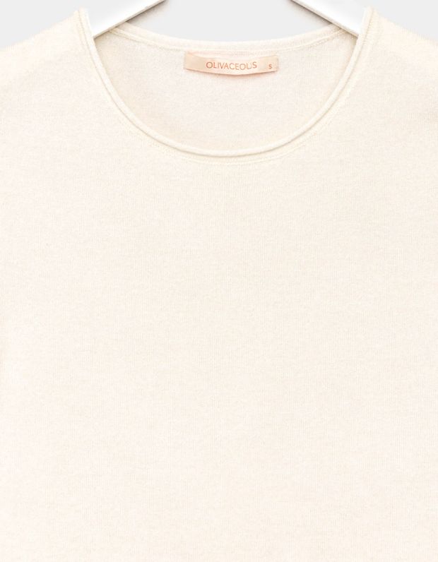 Cream Mia Knit Tee