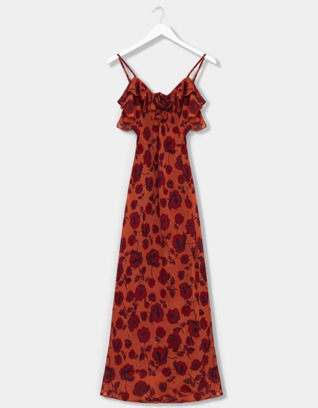 Jolie Rouge Midi Dress