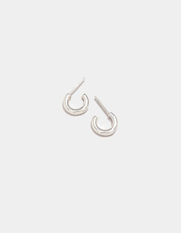 Lil Jane Hoops in Silver