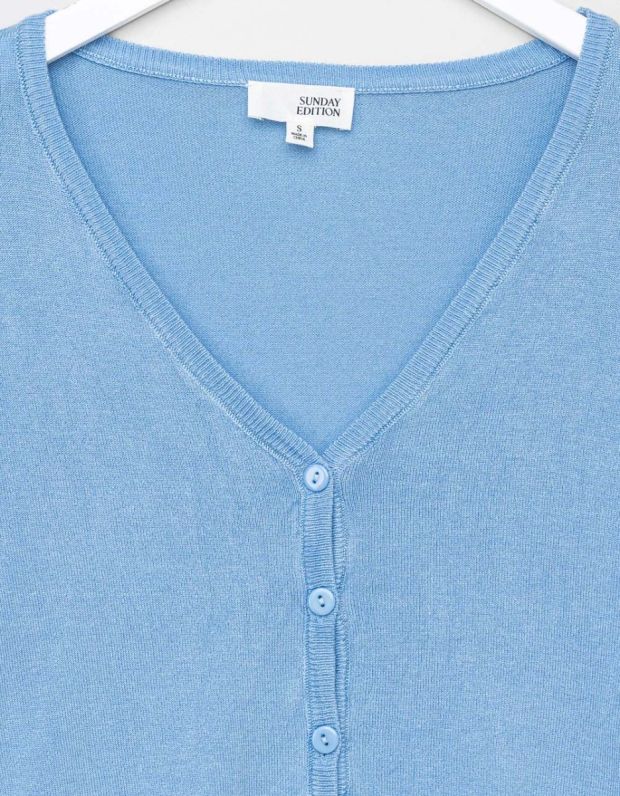 Lt. Blue V-Neck Cardi