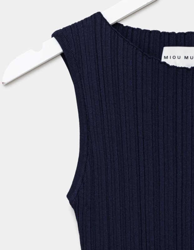 Navy Brook Rib Top